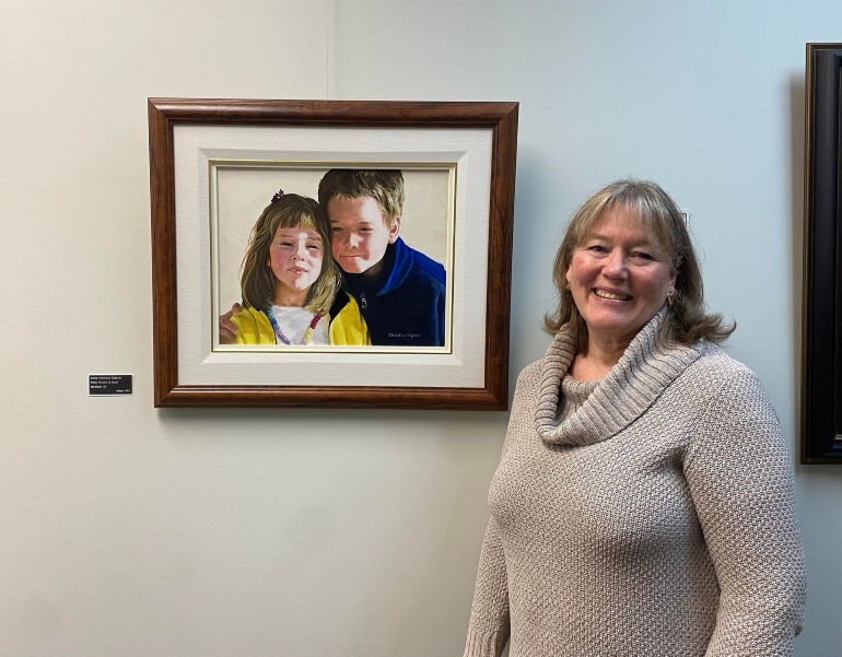 Christine Higham is showcasing her art at the library StrathmoreNow